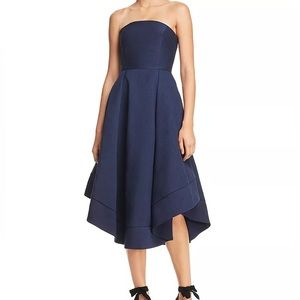 C/MEO Collective Making Waves Strapless Dress